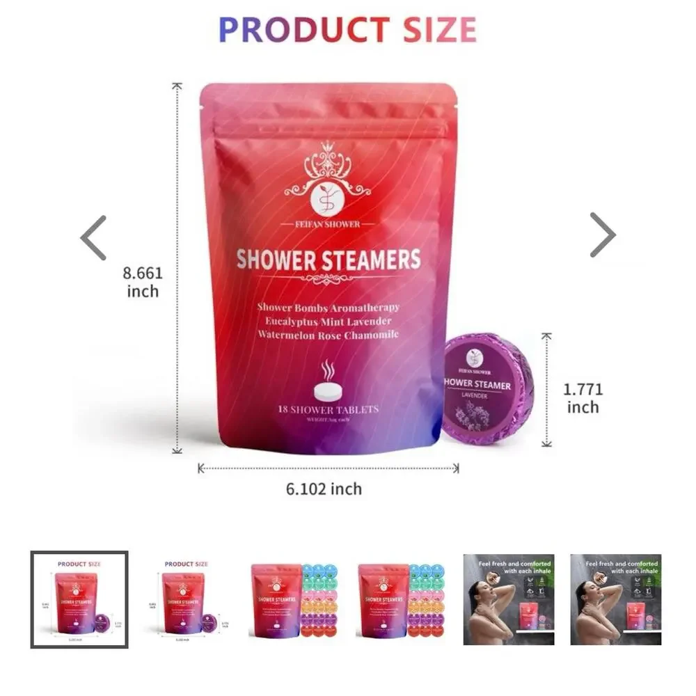 FEIFAN Shower Steamers Aromatherapy 18-Pack Shower‎ Bombs